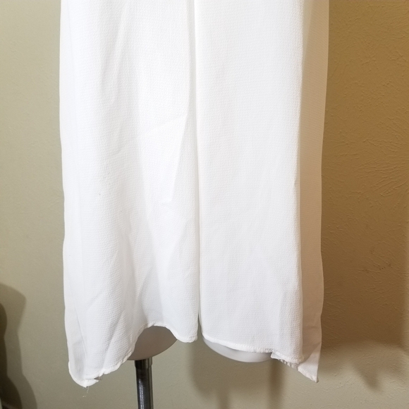 NWT Neiman Marcus Ivory Sleeveless Blouse Sz M - Picture 2 of 8